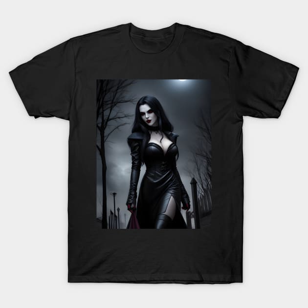 Vampiress Walking in the Night T-Shirt by Dark Juliettes